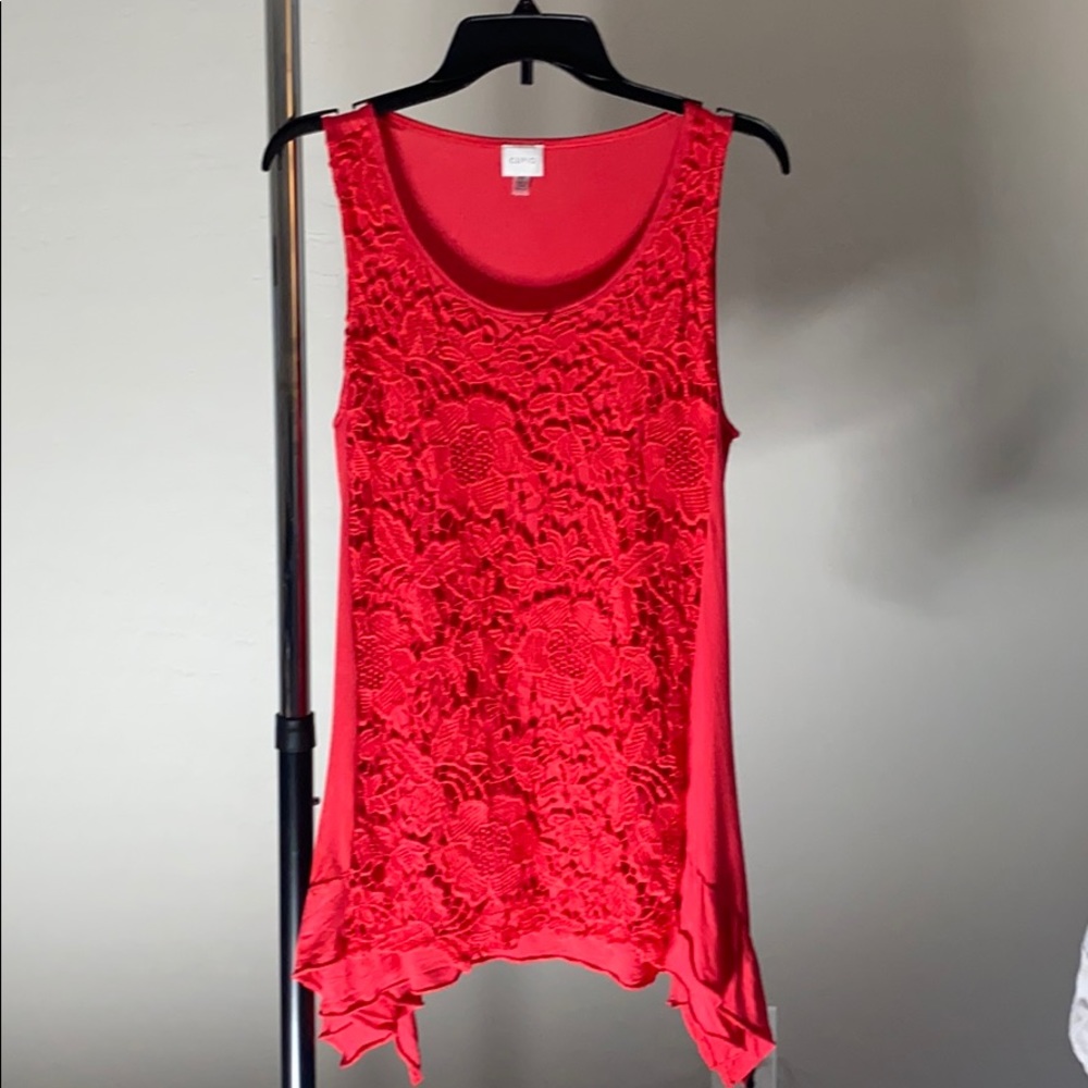 Cupio flowy red top